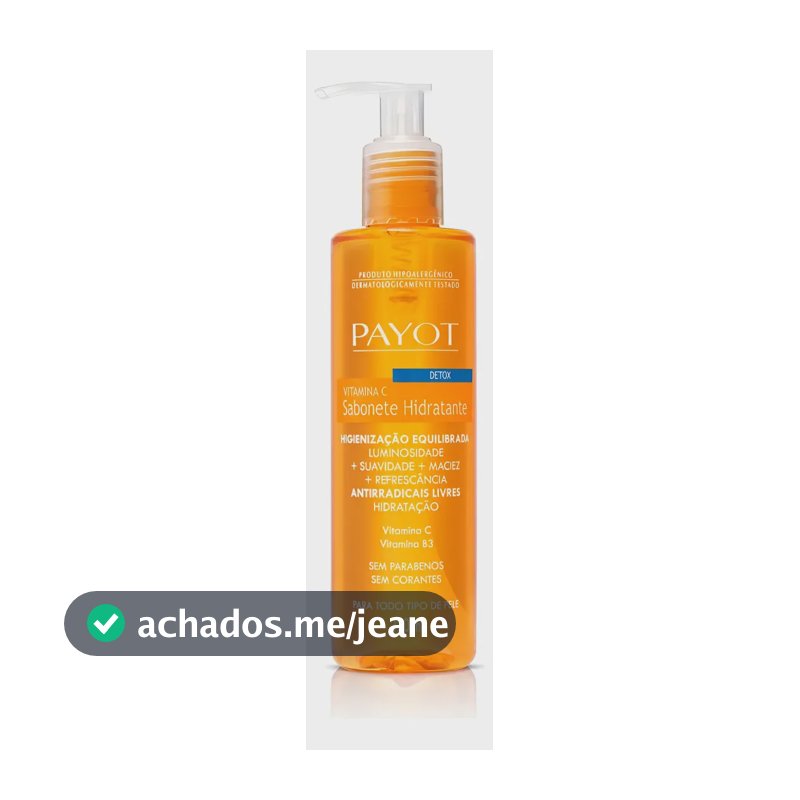 Sabonete Facial Hidratante Vitamina C Detox Payot 220 Ml Todo Tipo De Pele Dia/noite