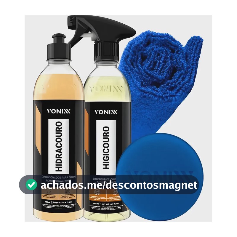 Kit Limpar Hidratar Couro Vonixx Higicouro Hidracouro