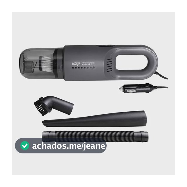Aspirador Automotivo Portátil WAP CAR Filtro HEPA Cabo de 3,7m 180W 12V2