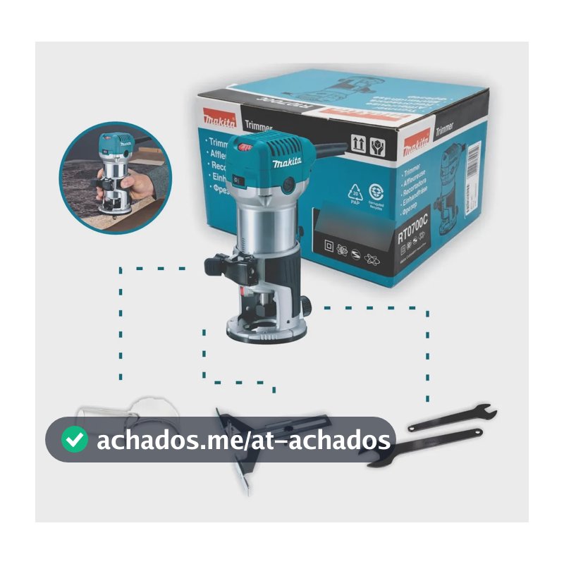 Tupia Eletronica Rt0700c 710w 6mm Makita 220v