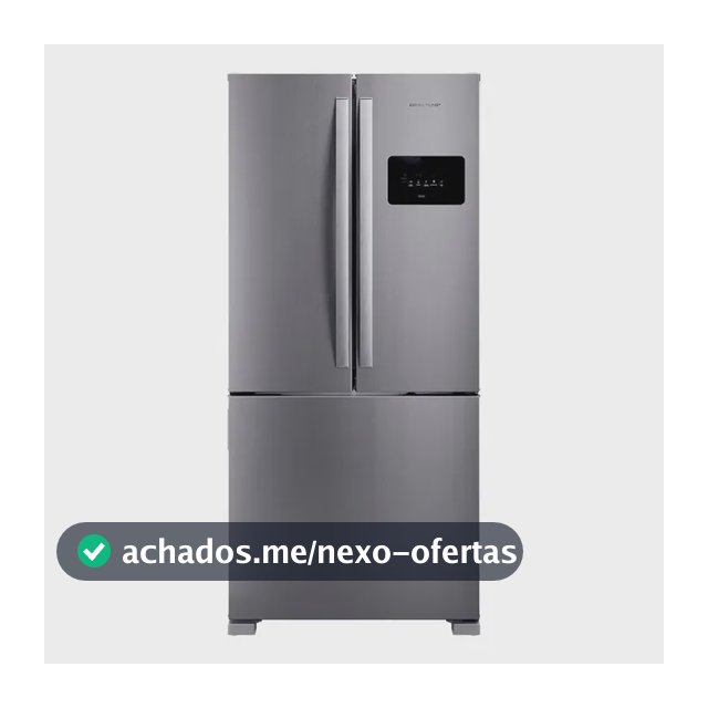 Geladeira Bro85mk 559L Frost Free French Door Brastemp Inox