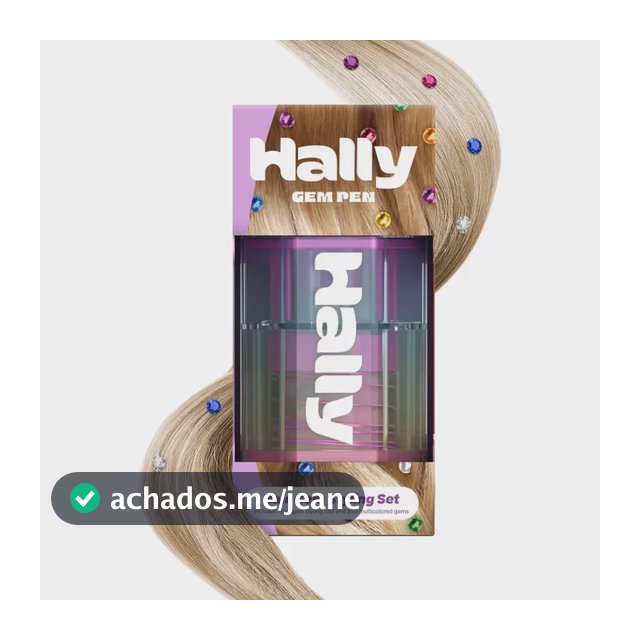 Aplicador De Caneta Hair Gems Hally Com 240 Gemas Multicolor