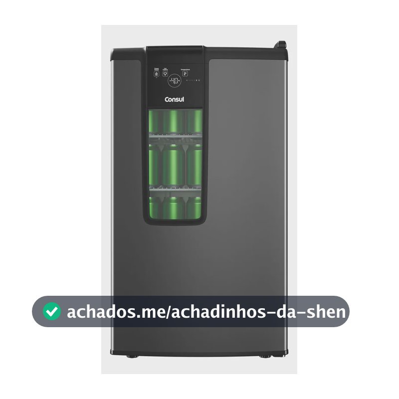 Consul Cervejeira Titanium CZD12MT 83L 127V Cinza Escuro com porta de vidro
