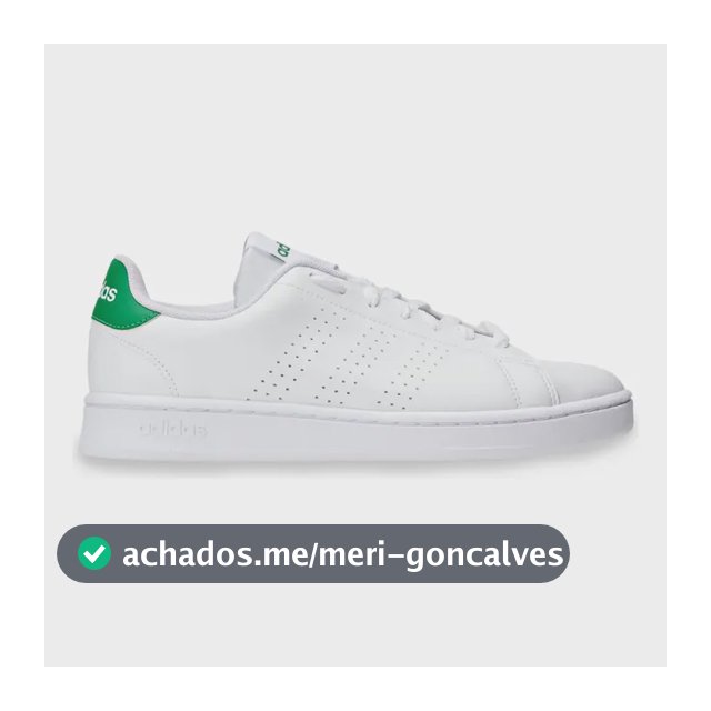 Tênis Masculino E Feminino Advantage 2.0 adidas Branco E Verde Liso 36 Br
