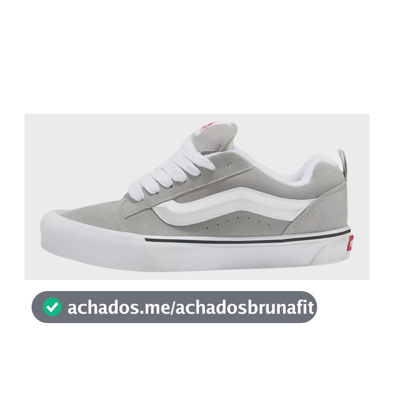 Tênis Vans Knu Skool Chunky Retrô Anos 90 Unissex Casual Cinza 38 Br