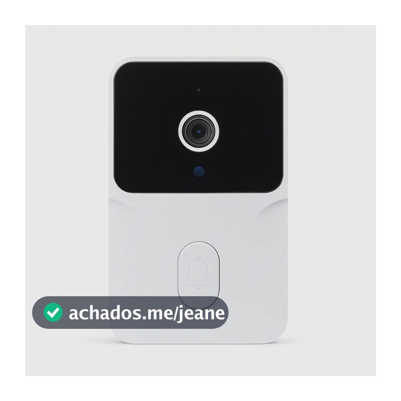 Campainha Sem Fio Inteligente Interfone Câmera Wi-fi Sonoro Recarregavel Usb Visão Noturna