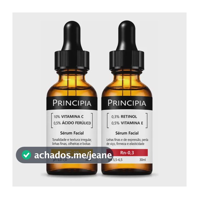 Kit Principia Vc-10 Vitamina C + Rn-0,3 Retinol 2 Séruns