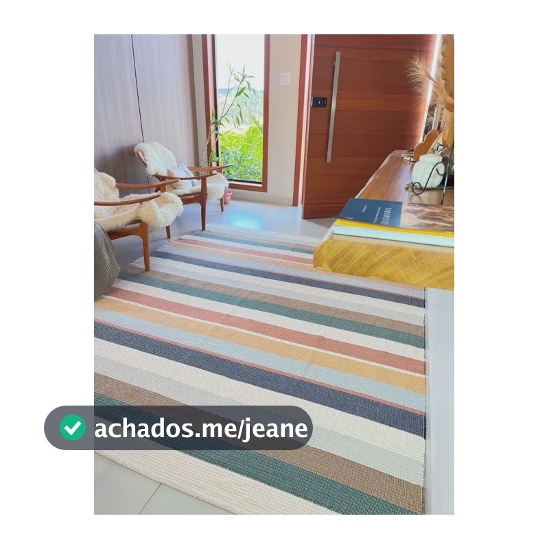 Tapete Colorido Artesanal 1,5x2,5 Boho Algodão Vintage 2.5 M 1.5 M Multicores