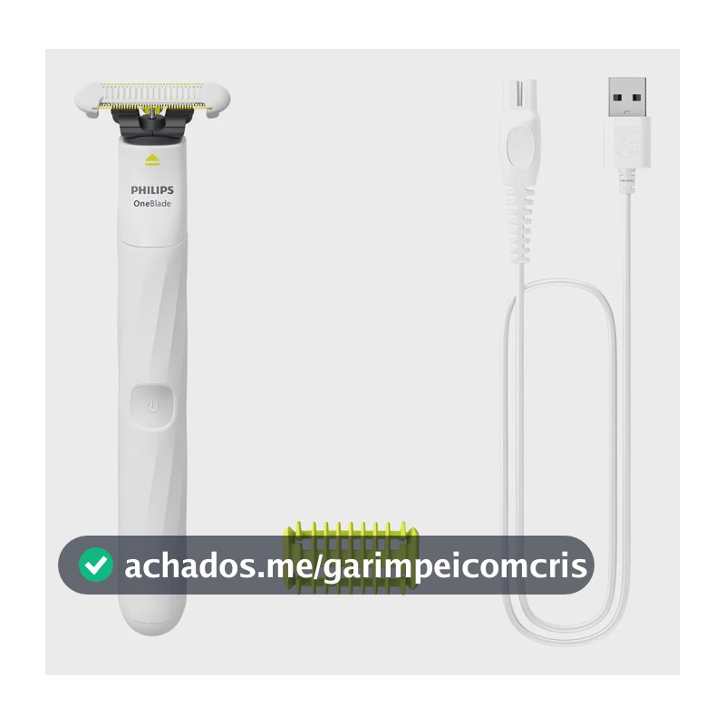 Aparador E Raspador Oneblade Intimate Qp1924/10 Philips Branco 127/220v