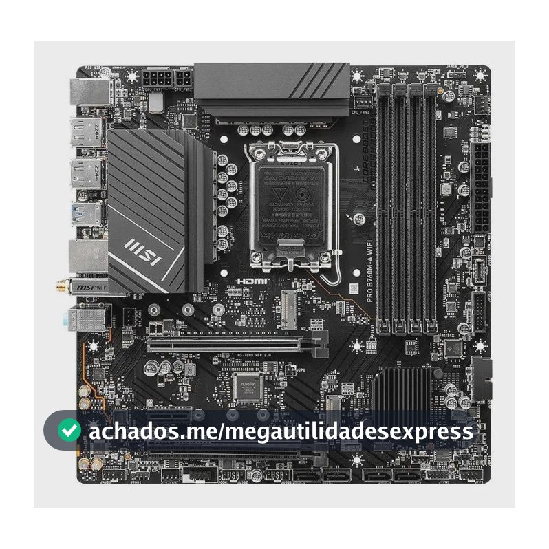 Placa-mãe Msi Pro B760m-a Wifi Lga 1700 Micro-atx Ddr5