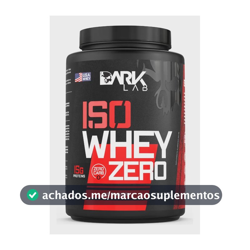 Whey Isolado Zero Carb 900g Natural - Dark Lab (Low Carb)