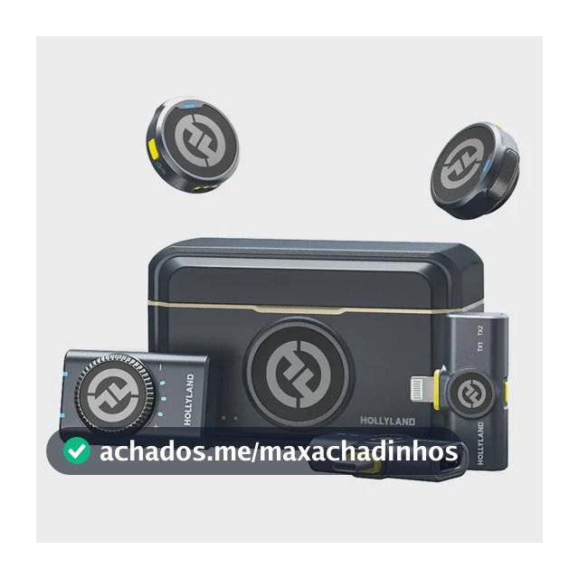 Microfone Hollyland Lark M2 Duo Combo Duplo Para 2 Pessoas C