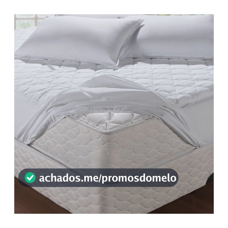 Protetor Capa Colchao Impermeavel Queen- Branco  Branco Queen