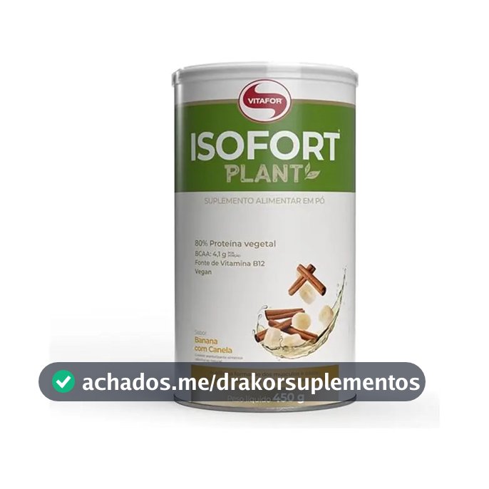 Isofort Plant Banana Com Canela 450g Vitafor