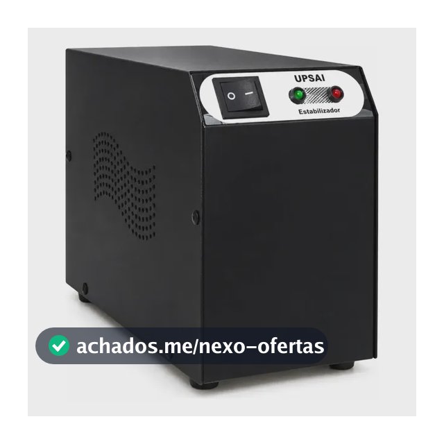 Estabilizador Upsai 3KVA 3030VA 220v / 220v Preto Smart Motor Proteção Energia