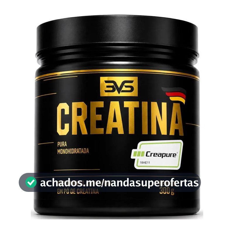 Creatina Creapure 300g - 100% Pura com Matéria-prima Alemã - 3VS NUTRITION