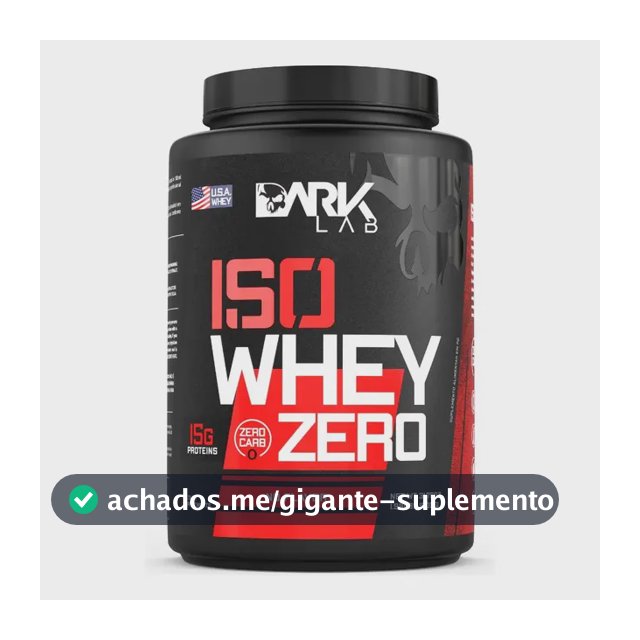 Whey Isolado Zero Carb 900g Natural - Dark Lab (Low Carb)