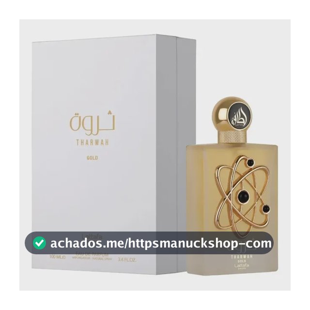 Perfume Tharwah Gold Lataffa Feminino 100ml Eau De Parfum
