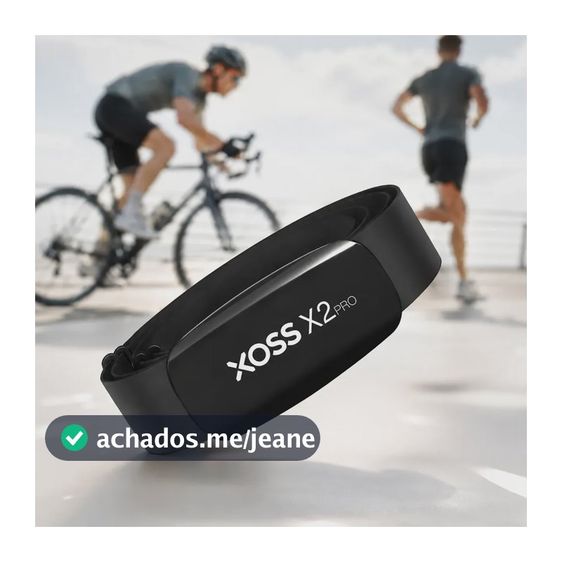 Cinta De Frequência Cardíaca Xoss X2 Pro Recarregável 5.0 Nf Preto