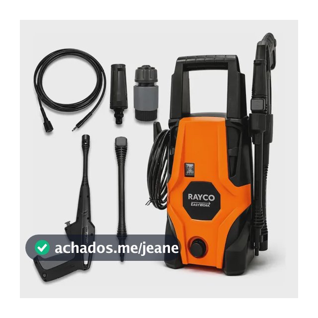 Lavadora De Alta Pressão Rayco Easywork 105 Bar 1.6kw 6.3l/min Laranja/preto 220v