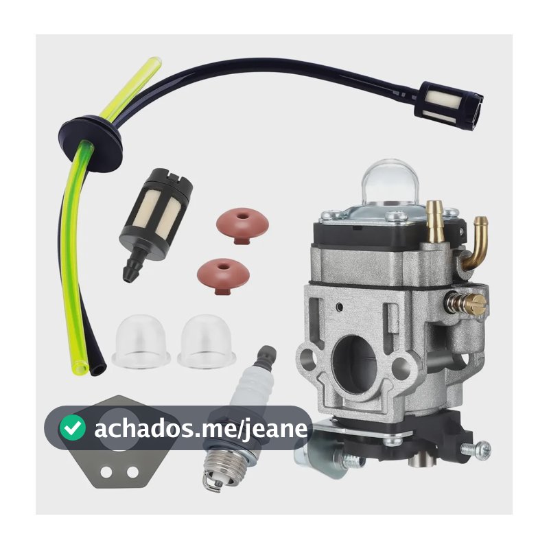 Carburador Roçadeira Com 43cc 52cc 63cc Mangueira Junta Vela