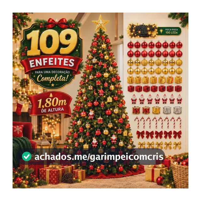 Árvore Natal Pinheiro 180cm Enfeitada Decorada Promoção