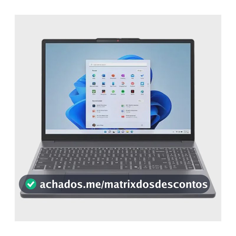 Notebook Lenovo IdeaPad Slim 3 Ryzen 7 8840HS 15.3" WUXGA AMD Radeon 780M 512GB SSD 8GB DDR5-5600 Linux - 83TYS00500