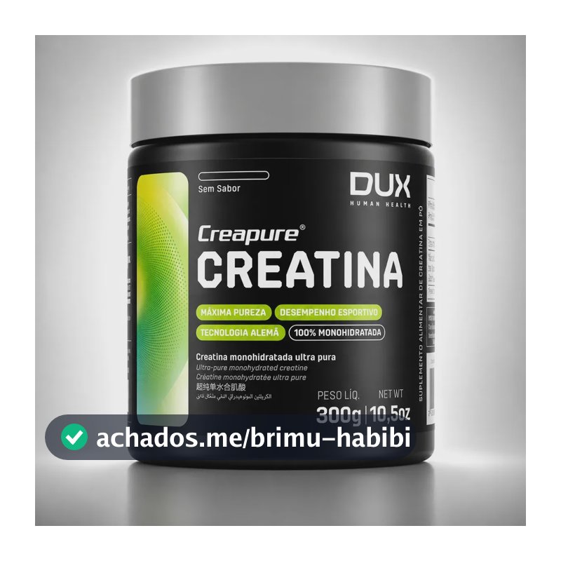 Creatina Dux Nutrition Creapure Em Pó Sem Sabor X 300g - 100% Original