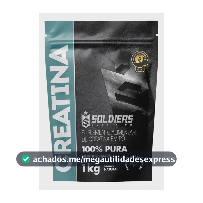 Creatina Soldiers Nutrition em pó Sem sabor x 1kg