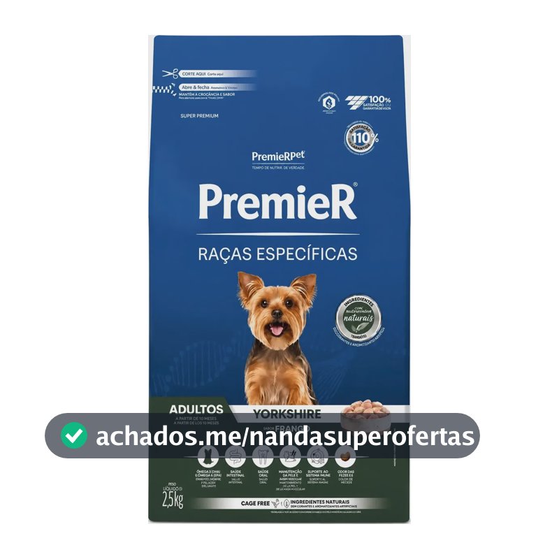 Premier Raças Específicas Yorkshire Adultos 2,5 Kg