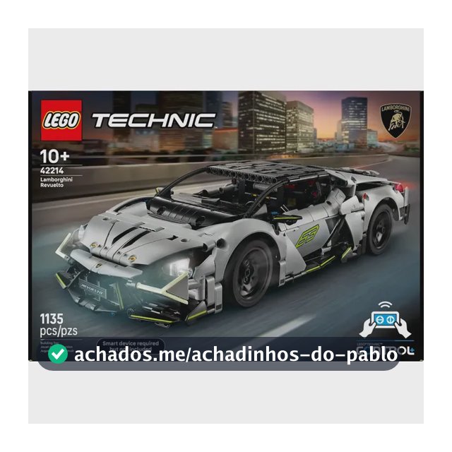 Lego Technic Supercarro Esportivo Lamborghini Revuelto 42214 1135 Lego Technic