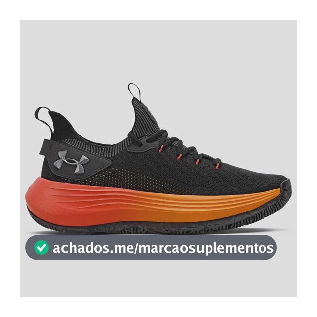 Tênis Masculino Hooper Under Armour Black/lavared/metpewter Liso 44