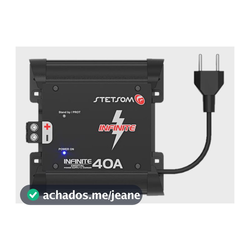 Fonte Automotiva Stetsom 40-a Amperes Bivolt Digital Cor Preto Preto