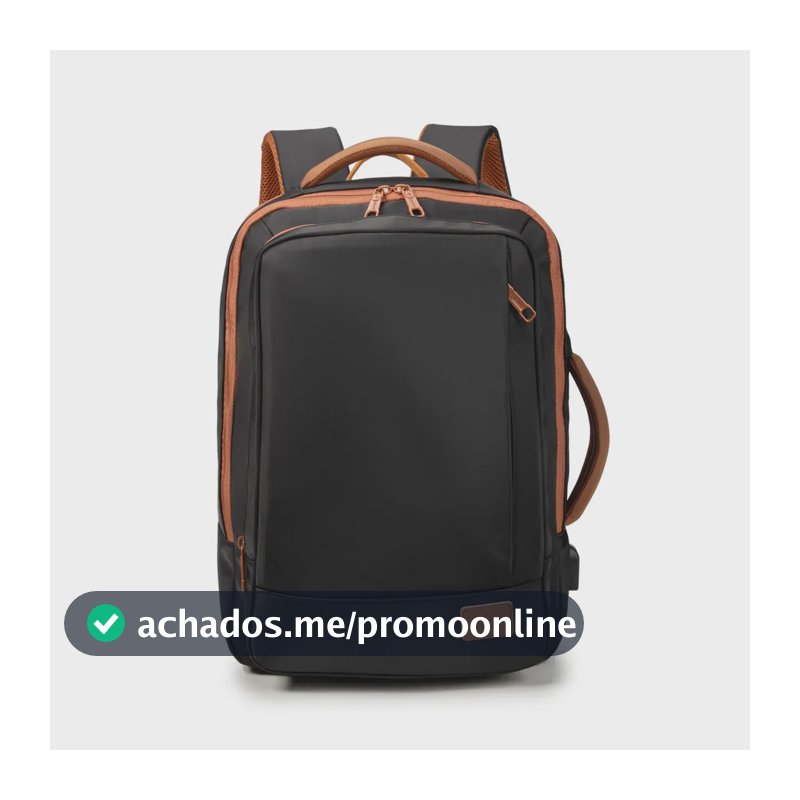 Mochila para Notebook Impermeável e Reforçada com Entrada USB – 25 a 40L, Masculina e Feminina