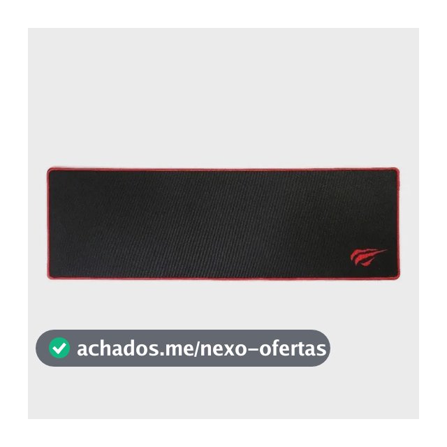 Mouse Pad gamer Havit Gamer HV-MP830 de borracha e tecido Magic Eagle 30cm x 90cm x 3mm preto
