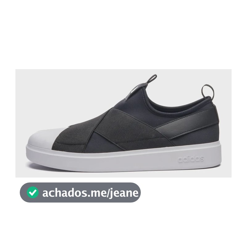 Tênis Feminino Streettalk Slip On adidas Preto Liso 37 Br