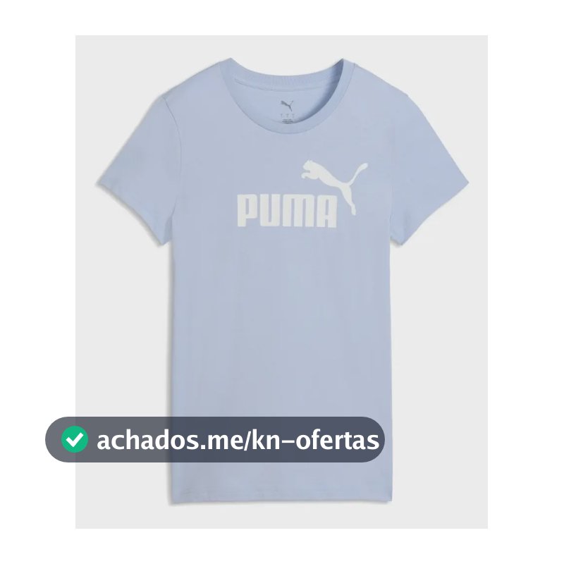 Camiseta Feminina Ess No. 1 Logo Slim Tank Puma Snow Mountain Blue N/a Gg Liso