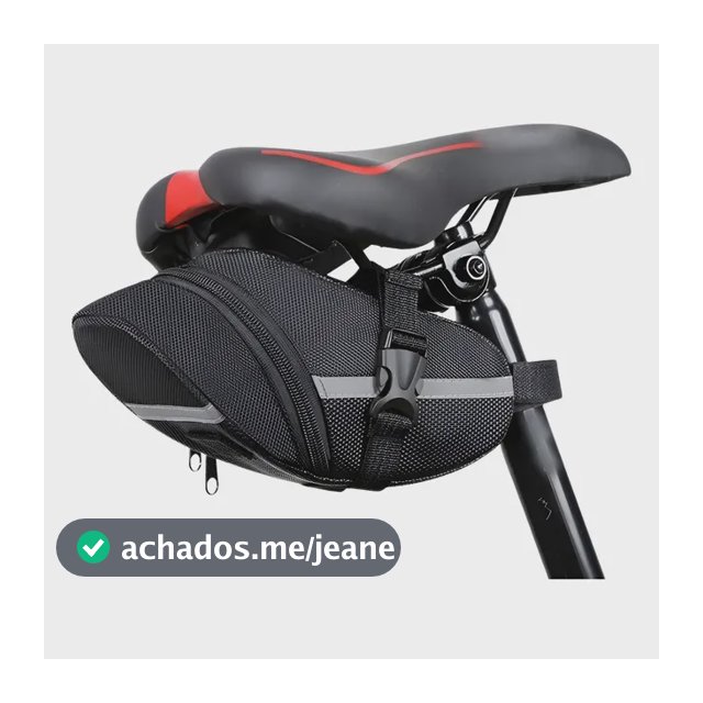 Bolsa Selim Bike Bicicleta C/refletor Impermeável 1.8 Litros