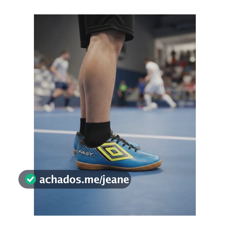 Chuteira Futsal Umbro Fast Ii Futebol Quadra Salão Sintética Cloisonne/preto/limão 40