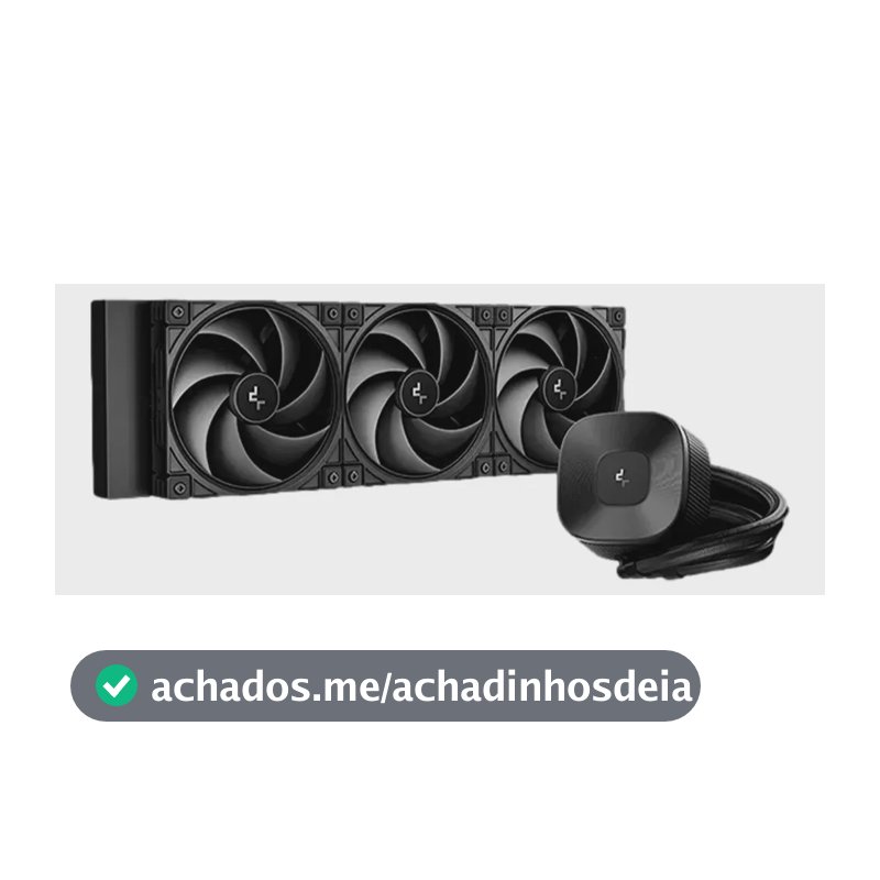 Refrigeração preta Deepcool Le360 V2 Zero Black 3400 Rpm
