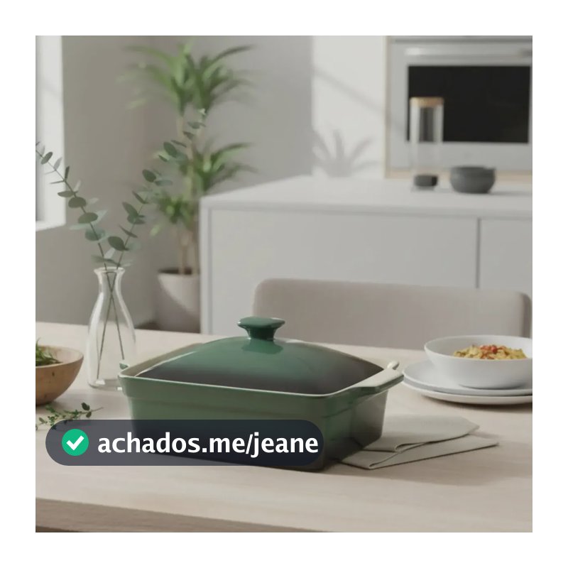 Caçarola Cerâmica Verde Degradê 36,2x25,5x15cm Atmosfera Verde