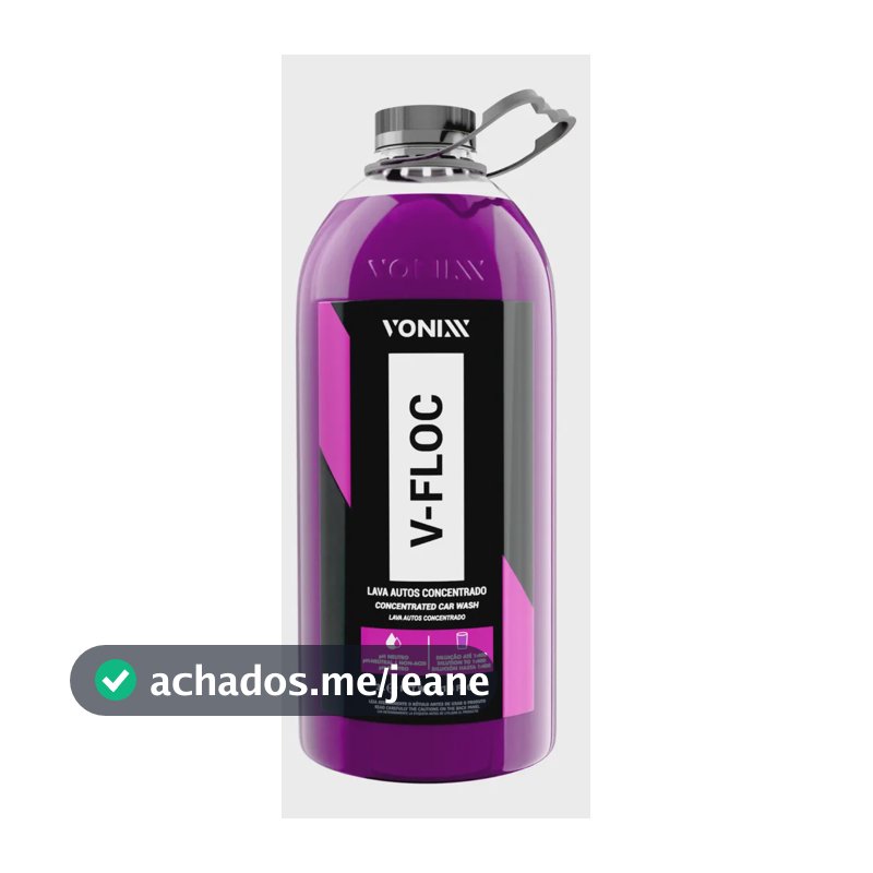 Shampoo V-Floc Automotivo Concentrado Vonixx Ph Neutro 3L