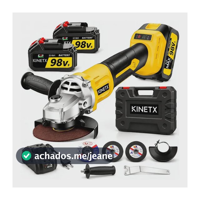 Esmerilhadeira Lixadeira Sem Fio Brushless 2 Baterias
