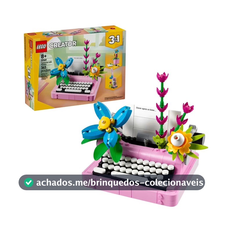 Lego® Creator Máquina De Escrever Com Flores 3em1 31169