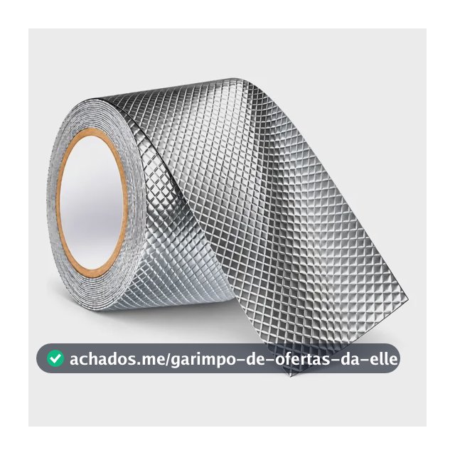 Fita Multiuso Butilica Impermeavel 10cm X 5m Alta Aderência Cinza