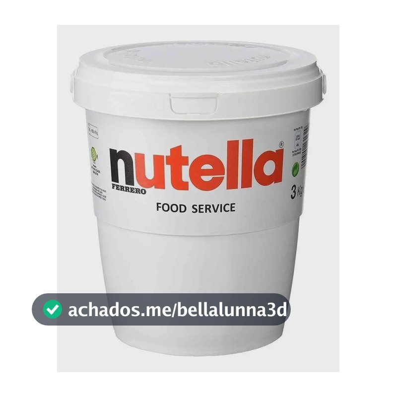 Nutella 3kg Balde Ferrero Creme de Avela Gigante