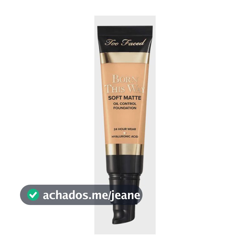 Base de Maquilhagem Too Faced Born This Way Soft Matte 24-Hour Foundation | Baunilha | Controlo de Oleosidade 24h | 30 ml