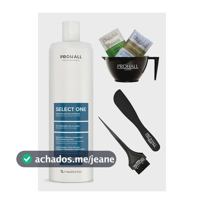 Prohall Select One 1L Tratamento Profissional Capilar
