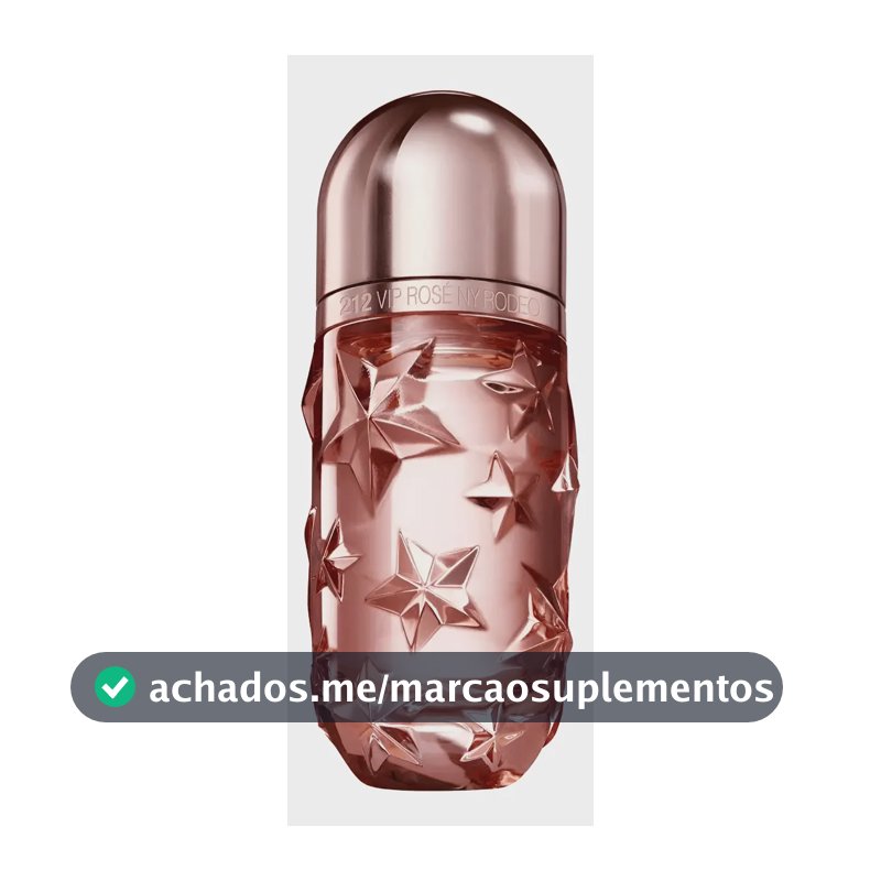 Perfume Feminino 212 VIP Rosé NY Rodeo Carolina Herrera Eau de Parfum 80ml - Floral Frutado - Edição Limitada