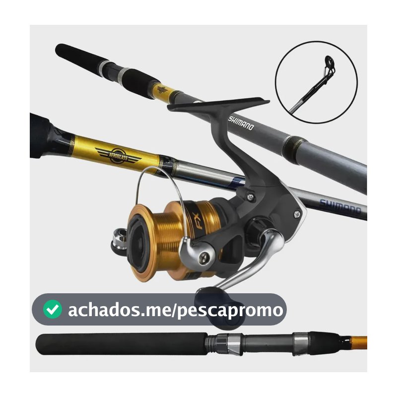 Kit Pesca Shimano Vara Fx 1.5om Molinete Fx2000 Pesca Light Preto
